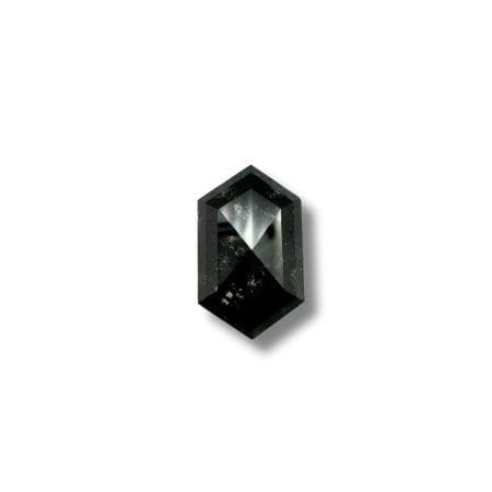 Salt And Pepper Diamond Hexagonal Shape Blackish Color Diamond