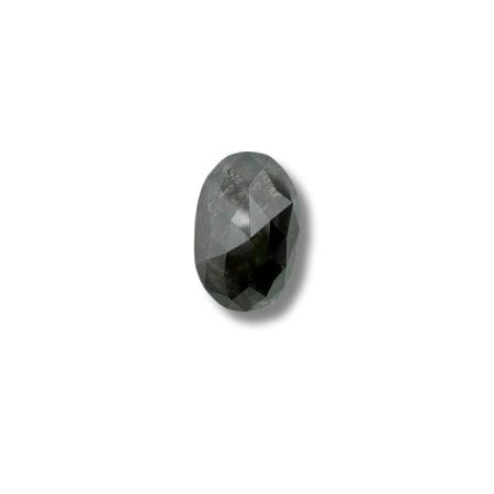 Salt And Pepper Diamond Oval Shape Blackish Color Diamond