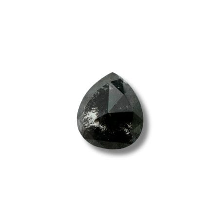 Salt And Pepper Diamond Pear Shape Blackish Color Diamond