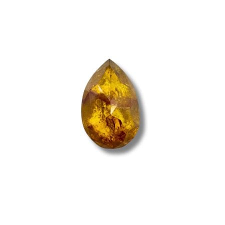 Salt And Pepper Diamond Pear Shape Peachy Color Diamond