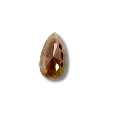 Salt And Pepper Diamond Pear Shape Peachy Color Diamond