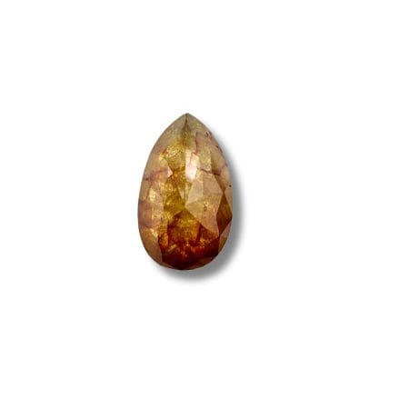 Salt And Pepper Diamond Pear Shape Peachy Color Diamond