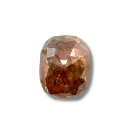 Salt And Pepper Diamond Cushion Shape Peachy Color Diamond