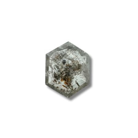 Salt And Pepper Diamond Hexa Long Shape Grey Color Diamond