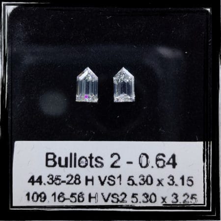 0.64CT Bullets Natural Diamond