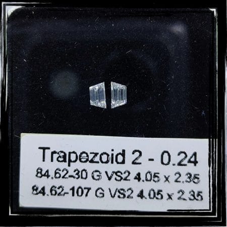 0.24CT Trapezoid Natural Diamond