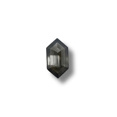 Salt And Pepper Diamond Hexagonal Shape Blackish Color Diamond