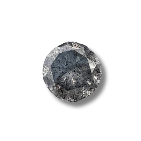 Salt And Pepper Diamond Round Shape Blackish Color Diamond