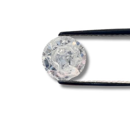 Salt And Pepper Diamond Round Shape Milky Color Diamond