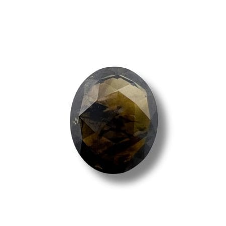 Salt And Pepper Diamond Oval Shape Brownish Color Diamond