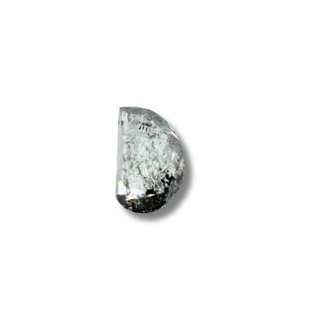 Salt And Pepper Diamond Half Moon Shape Grey Color Diamond