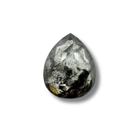 Salt And Pepper Diamond Pear Shape Blackish Color Diamond