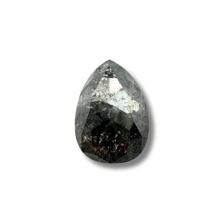 Salt And Pepper Diamond Pear Shape Blackish Color Diamond
