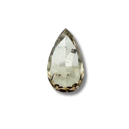 Salt And Pepper Diamond Pear Shape Yellowish Color Diamond