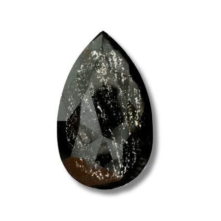 Salt And Pepper Diamond Pear Shape Blackish Color Diamond
