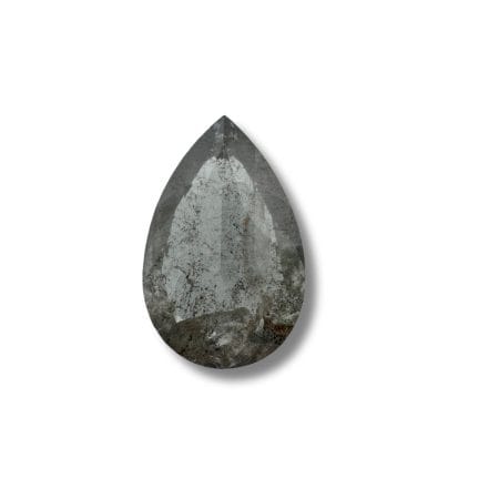 Salt And Pepper Diamond Pear Shape Light Grey Color Diamond
