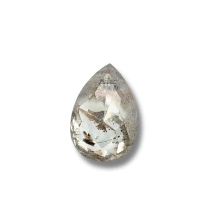 Salt And Pepper Diamond Pear Shape Peachy Color Diamond