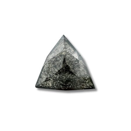 Salt And Pepper Diamond Triangular Shape Blackish Color Diamond