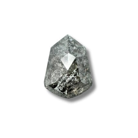 Salt And Pepper Diamond Shield Shape Grey Color Diamond
