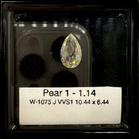 1.14CT Pear Shape Natural Fancy Diamond For Wedding Ring