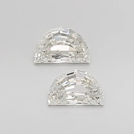 0.76ct Half Moon Diamond I VVS2 - Premium Crescent Diamond Exceptional