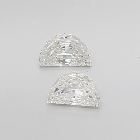 0.59ct Half Moon Diamond H VS2 - Romantic Curve Charming