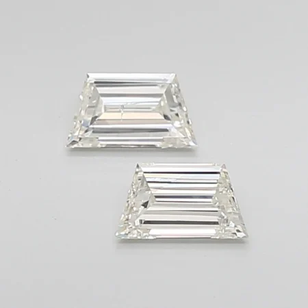 0.53ct Trapezoid Diamond J SI1/VS2 - Unique Color Tone Distinctive