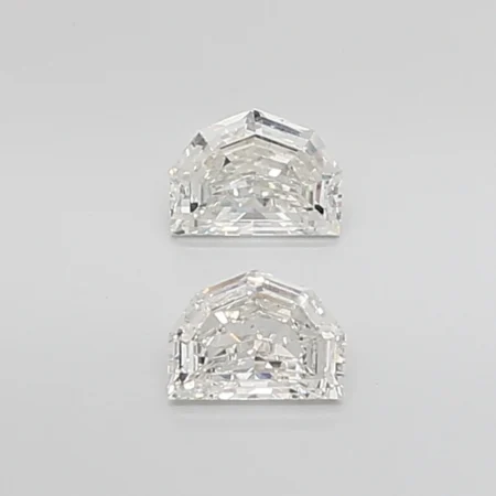 1.05ct Half Moon Diamond H VS2 - Nearly Flawless Crescent Exceptional