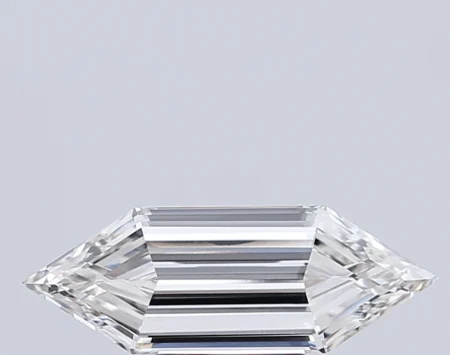 2.56 Carat G Hexagonal Step Cut Lab-Grown Diamond - VVS2