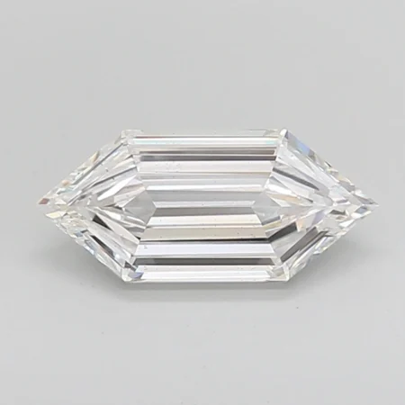2.00 Carat E Hexagonal Step Cut Lab-Grown Diamond - VS2