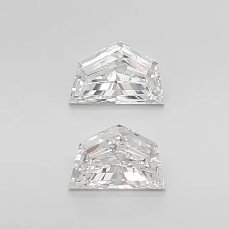 0.82 Carat E-VVS2 Cadillac Step Cut Lab Diamond Pair (5.6x3.8mm)