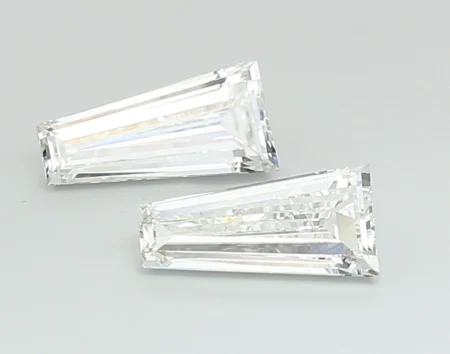 3.01 Carat E-VS1 Taper Step Cut Lab Diamond Pair (11.08x5.47mm)