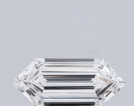 2.81 Carat F Hexagonal Step Cut Lab-Grown Diamond - VVS2