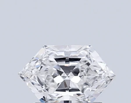 0.80 Carat F Hexagonal Brilliant Cut Lab-Grown Diamond - VS2