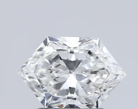 1.56 Carat E Hexagonal Brilliant Cut Lab-Grown Diamond - VS2