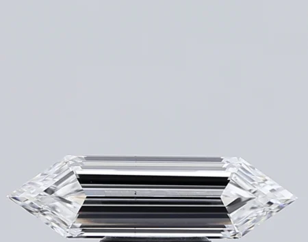 2.17 Carat E Hexagonal Step Cut Lab-Grown Diamond - VS2