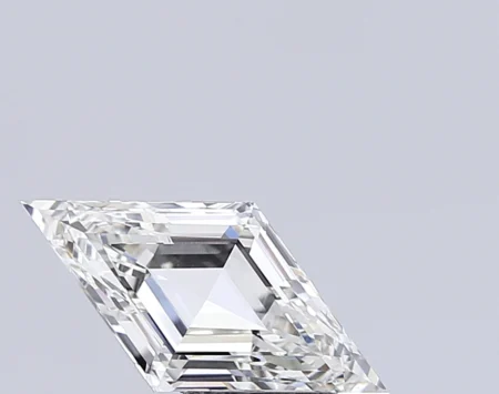 3.06 Carat F Lozenge Step Cut Lab-Grown Diamond - VS1
