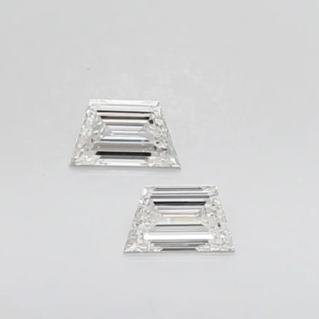 0.8CT TaparZoidDiamond Shape Matching Pair For Earrings and stud