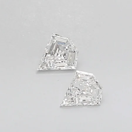0.78CT Sheild Shape Pair Natural Diamond Loose For Her Diamond Cut Diamond Studs For Women