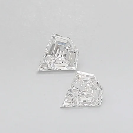0.94CT Sheild Shape Pair Natural Diamond Loose For Her Diamond Cut Diamond Studs For Women