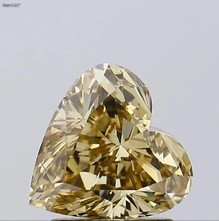 1.65CT Heart Shape Natural Fancy Diamond For Wedding Ring