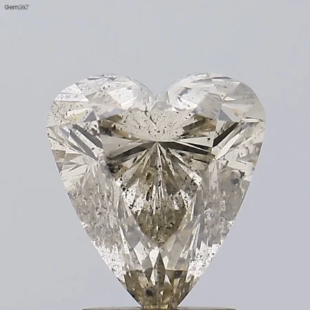 2.2CT Heart Shape Natural Fancy Diamond For Wedding Ring