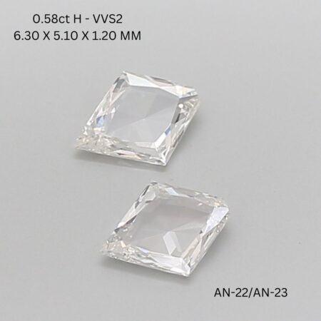 0.23 CT H VVS2 LOZENGE diamond Matching Pair
