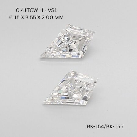 0.41 CT H VS1 KITE diamond Matching Pair