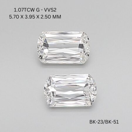 1.07 CT G VVS2 ASHOKA diamond Matching Pair