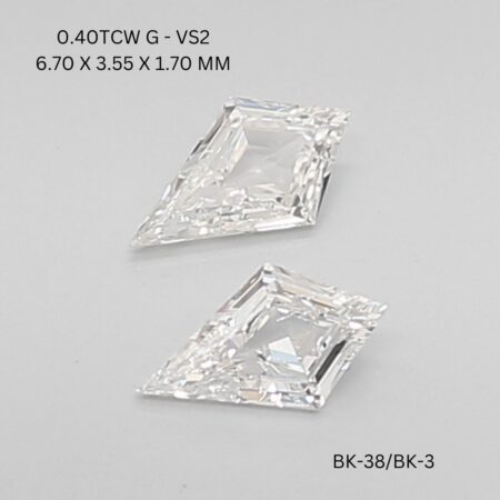 0.4 CT G VS2 KITE diamond Matching Pair
