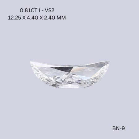 0.81 CT I VS2 HALF MOON diamond Fancy Shape