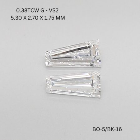 0.38 CT G VS2 TAPER diamond Matching Pair