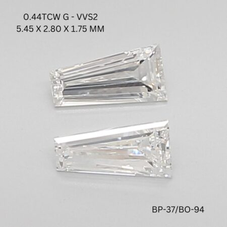 0.44 CT G VVS2 TAPER diamond Matching Pair