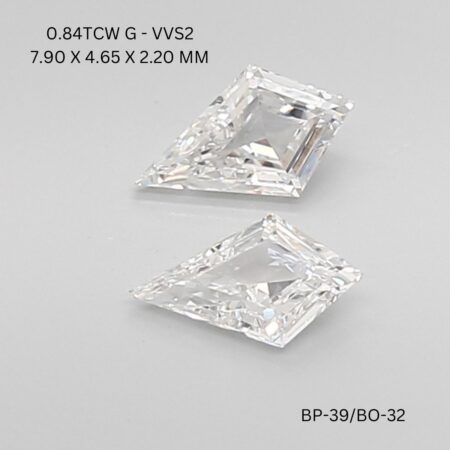 0.84 CT G VVS2 KITE diamond Matching Pair